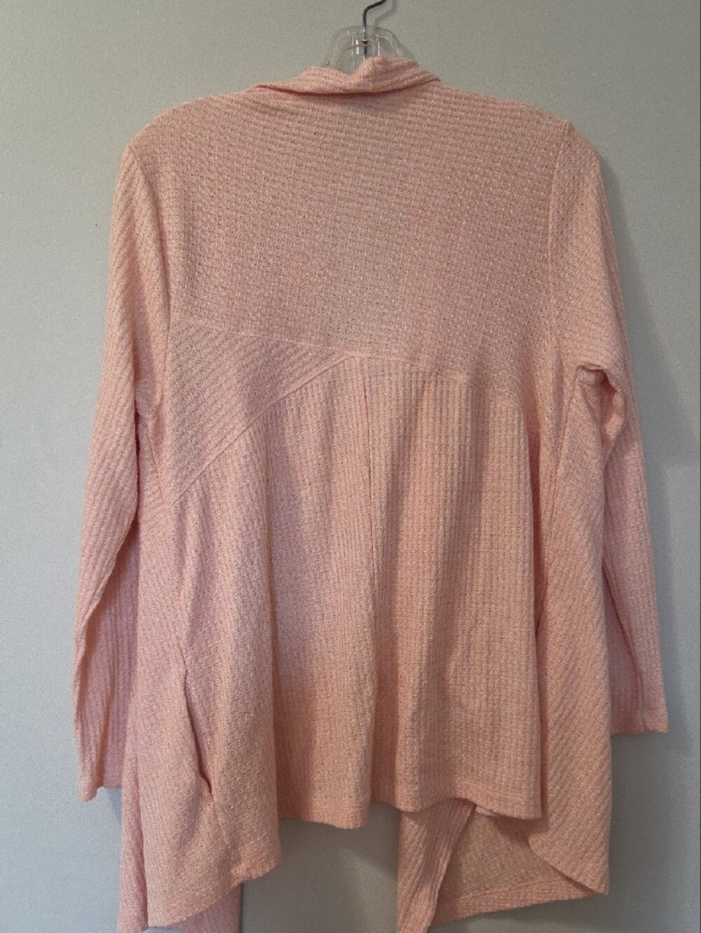 Ricki's Light Pink Open-Front Ruffle-Trim Cardigan - Picture 2 of 4